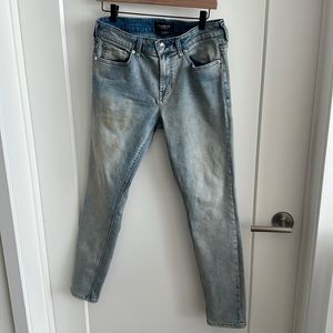 Pacsun skinny jeans washed blue mens size 30x30